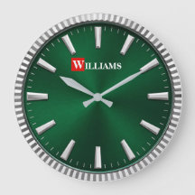 Luxury Emerald Green & Silver Modern Minimalist 
