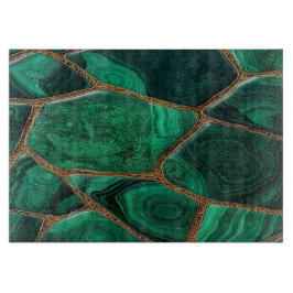 Luxury Emerald Malachite Green Marble Abstract Schneidebrett