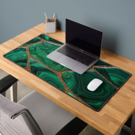 Luxury Emerald Malachite Green Marble Abstract Schreibtischunterlage