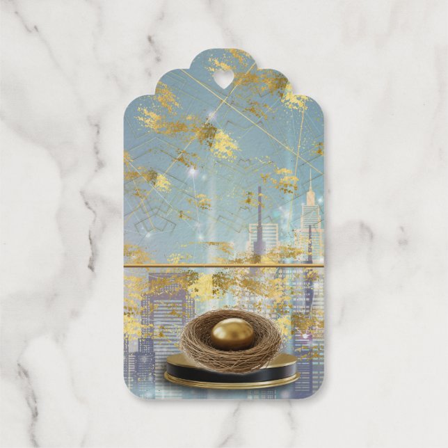  Luxury Foil Easter Invitation Card Geschenkanhänger (Rückseite)