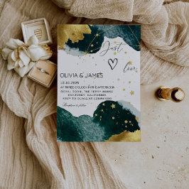 Luxury Galaxy Wedding - "Just Love" Starry Party Einladung