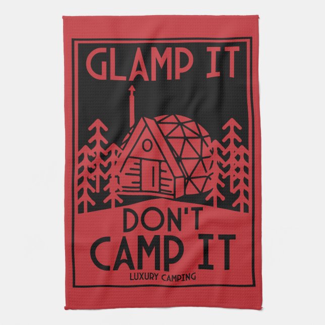 Luxury Glamping Geschirrtuch (Vertikal)