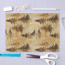 Luxury Gold & Bronze Metallic Christmas Tree  Seidenpapier