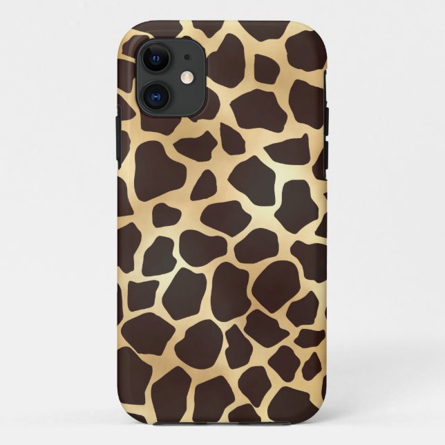 Luxury Gold Brown Giraffe Tierdruckmuster Case-Mate iPhone Hülle (Rückseite)
