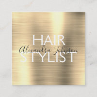 Luxury Gold Brushed Metal Haar Stylist