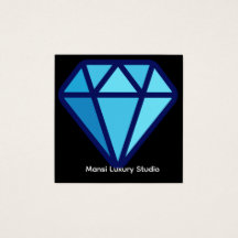 Luxury Gold Diamond Logo Business Card Elegant