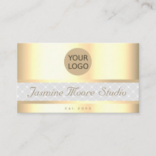 Luxury Gold Effect Custom Logos Services - Öffnung Visitenkarte