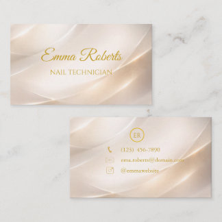 Luxury Gold Elegant Business Card | Modern Minimal Visitenkarte