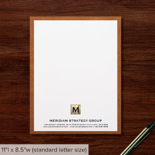Luxury Gold Erstklassige Business Letterhead Briefbogen