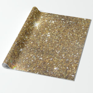 Luxury Gold Glitzer - Druckbild Geschenkpapier
