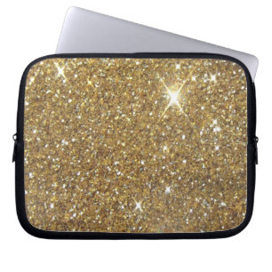 Luxury Gold Glitzer - Druckbild Laptopschutzhülle