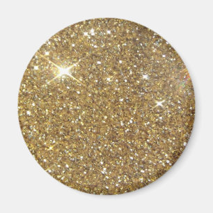 Luxury Gold Glitzer - Druckbild Magnet