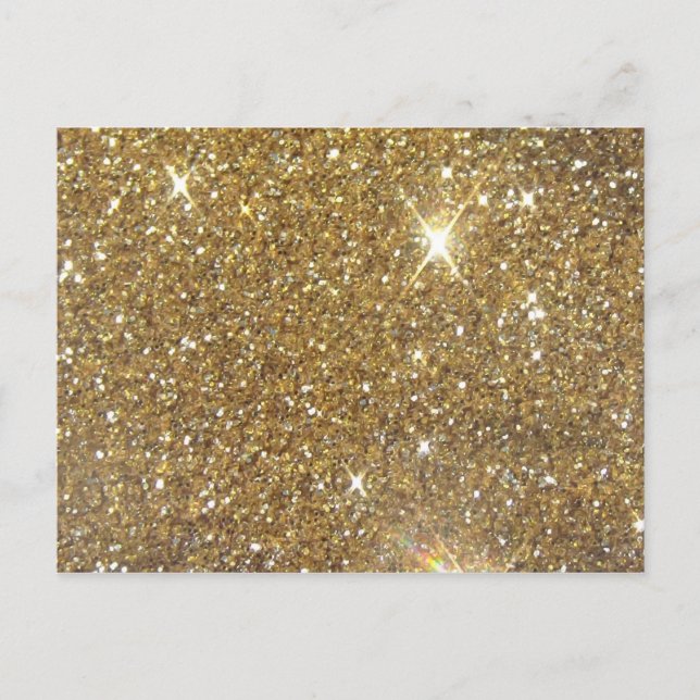 Luxury Gold Glitzer - Druckbild Postkarte (Vorderseite)