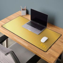 Luxury Gold Gradient Gothic Monogram Executive  Schreibtischunterlage
