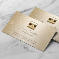Luxury Gold Monogram Massage Therapie