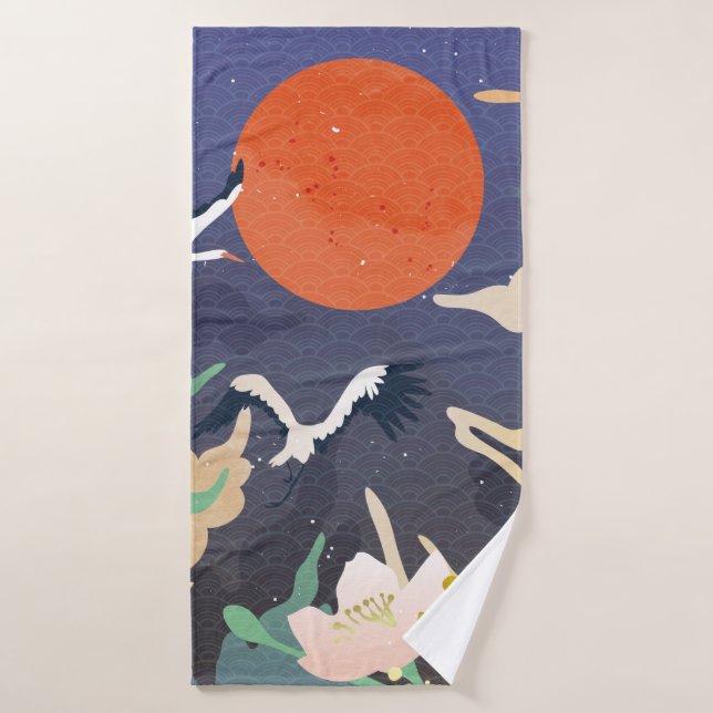 Luxury gold oriental style background. Chinese and (Serviette de bain)