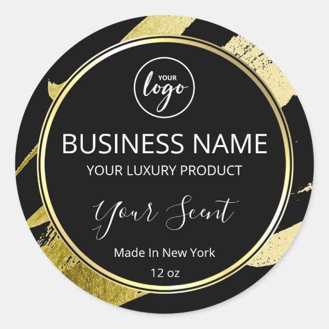 Luxury Gold Paint Black Body Butter Étiquette (Devant)