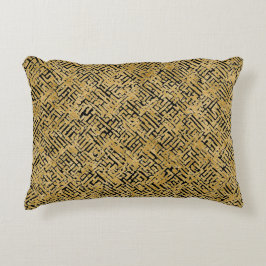 Luxury Gold Pattern ,Gold Black Dekokissen