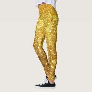 Luxury Gold Popular Gift Glitzer Leggings
