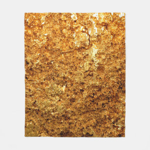 Luxury gold textur. fleecedecke