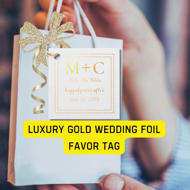 Luxury Gold Wedding Geschenkanhänger (Von Creator hochgeladen)