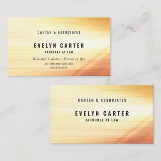 Luxury Gold Woodgrain Attorney Law Firm-type2 Visitenkarte