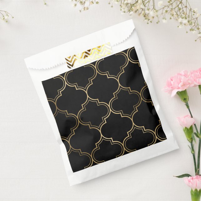 Luxury Golden Islamic Geometric Pattern Motifs Geschenktütchen (Versiegelt)
