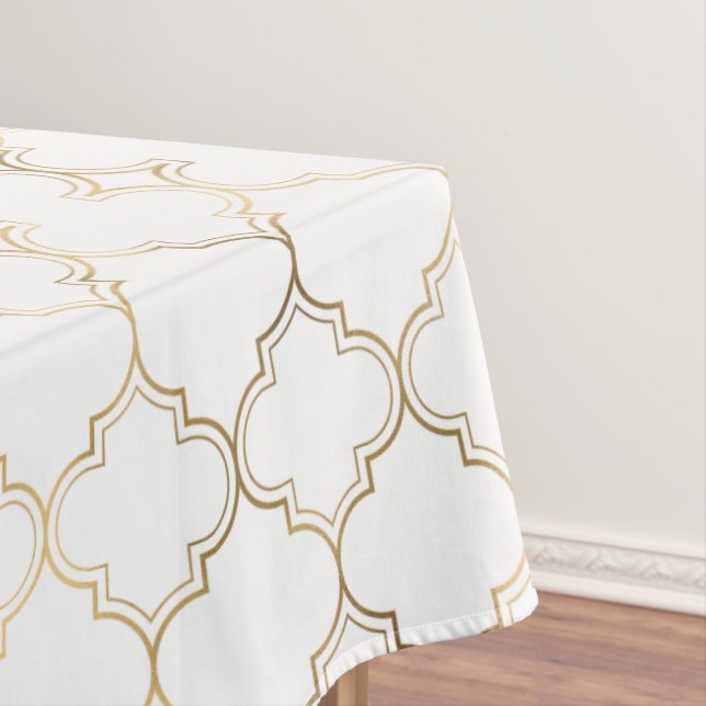 Luxury Golden Islamic Geometric Pattern Motifs Tischdecke (Beispiel)