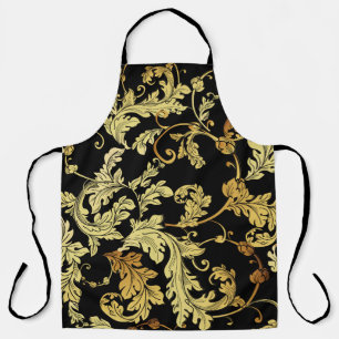 Luxury golden seamless pattern. Floral backgroundp Schürze