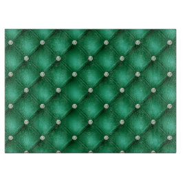 Luxury Green Diamond Tufvtern Muster Schneidebrett