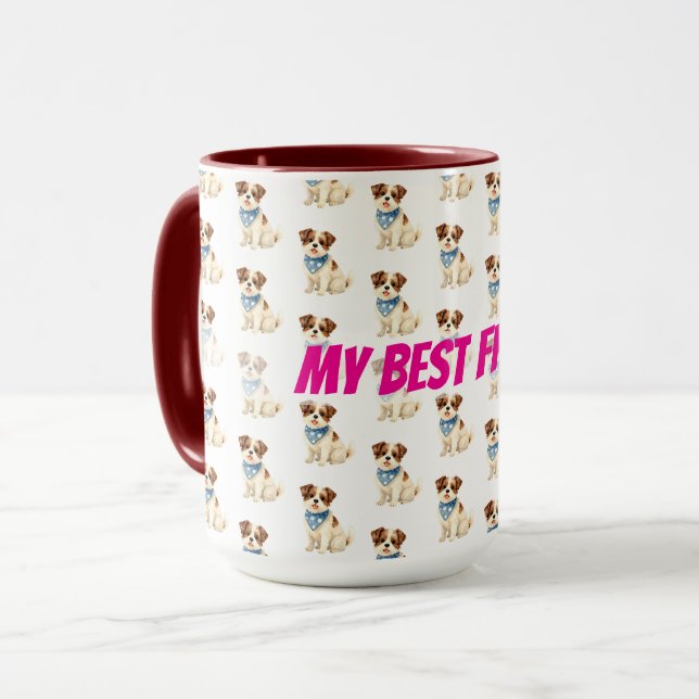Luxury Grooming Dog Personalized Trendy Collection Tasse (Vorderseite Links)