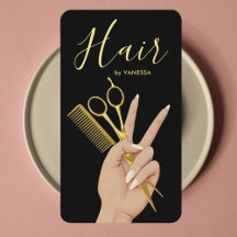 Luxury Hairstylist Hairdresser Chic Beauty QR Code