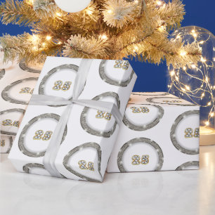 Luxury Happy Silver 25. Jubiläum Geschenkpapier