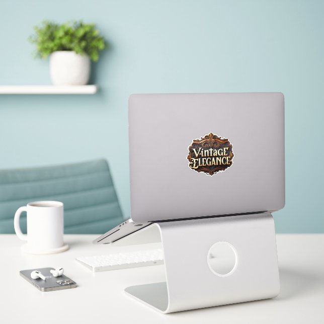 "Luxury Heritage Style" " Aufkleber (Laptop auf Schreibtisch)