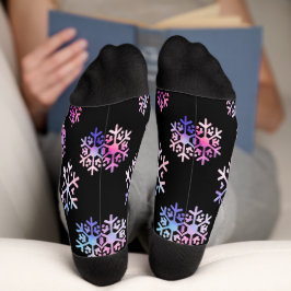 Luxury Holographic Snowflake Christmas Collection Socken
