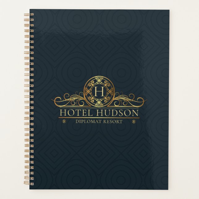 Luxury Hotel Stationery Gold Monogramme (Devant)