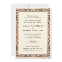 Luxury Ivory White Floral Arabesque Hochzeit