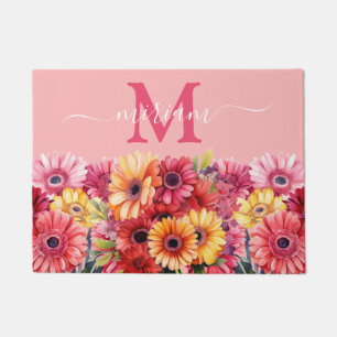 Luxury Kitchen Floor Mat: Gerbera Daisies Door Mat Fußmatte