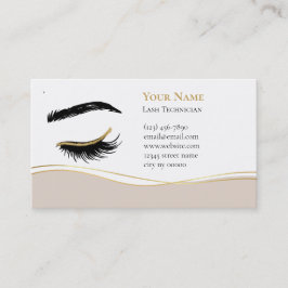 Luxury Lash Technician After care Card Terminkarte