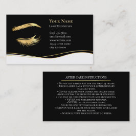 Luxury Lash Technician After care Card Terminkarte