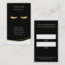 Luxury Lash Technician Appointment Card Terminkarte
