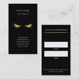 Luxury Lash Technician Appointment Card Terminkarte