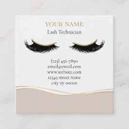 Luxury Lash Technician Appointment Card Terminkarte