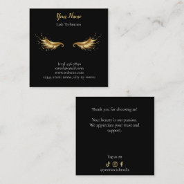 Luxury Lash Technician Thank you Card Treuekarte
