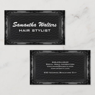 Luxury Leather   Antike Rahmen Visitenkarte