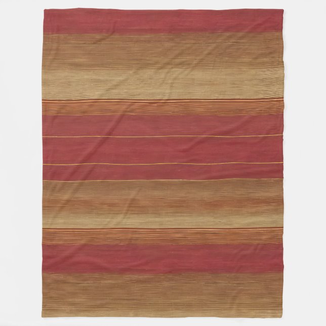 Luxury Linen Trendy Burgundy Gold Collection Fleecedecke (Vorderseite)