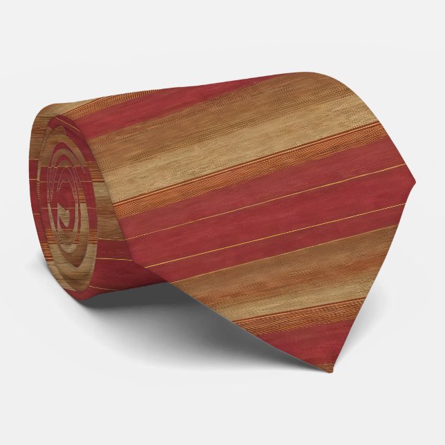 Luxury Linen Trendy Burgundy Gold Collection Krawatte (Gerollt)