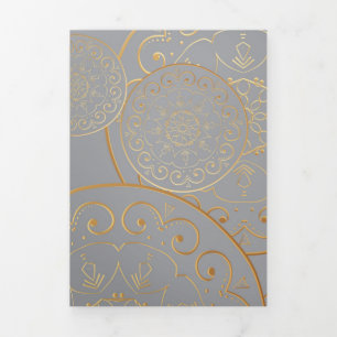 Luxury Mandala 49 Dreifach Gefaltete Urlaubskarte