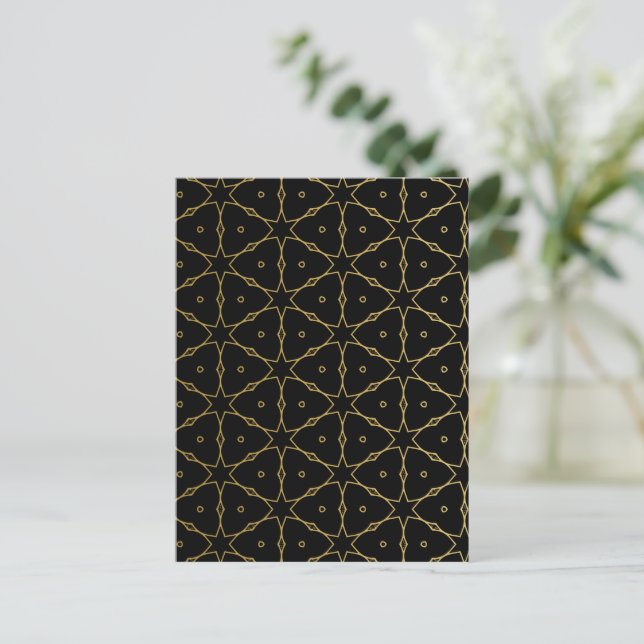 Luxury Mandala 51 Feiertagspostkarte (Stehend Vorderseite)