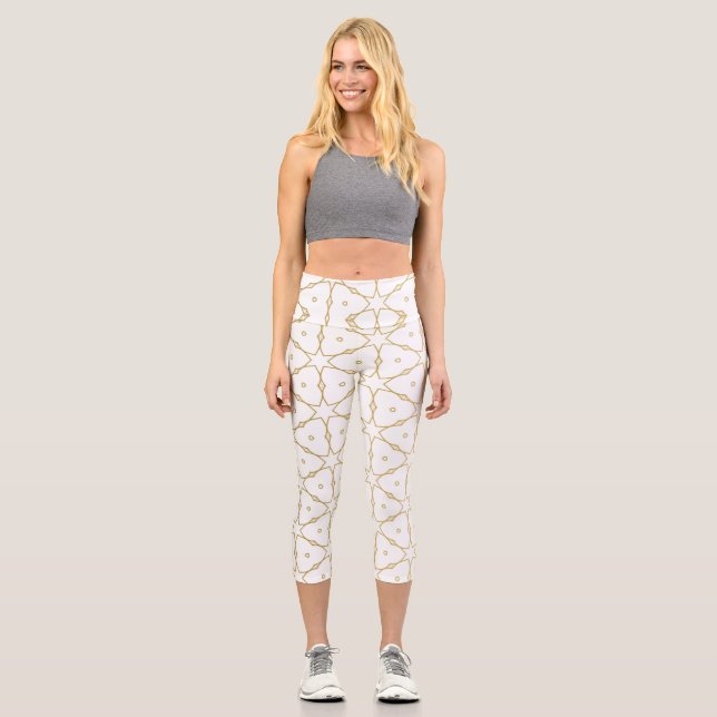 Luxury Mandala 52 Capri Leggings (Vorderseite)